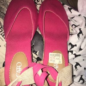 Pink Cato Wedges
